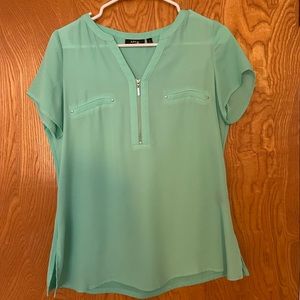 Green blouse